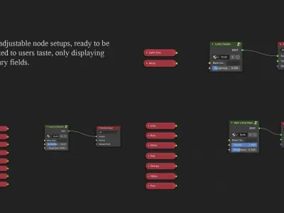 Highly Detailed Industrial Table Lamp With Rig 3D model