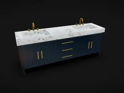 Bathroom Sinks 02 Low-poly 3D model