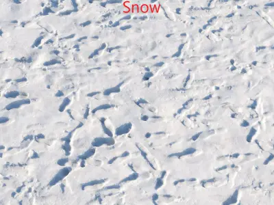 Ultra realistic Snow ground Scan  3D model