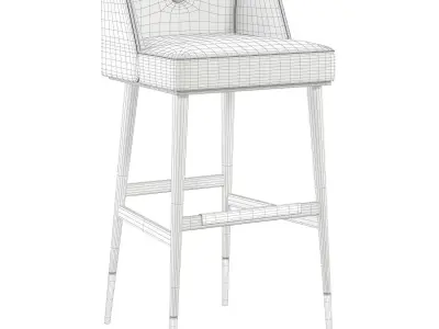 BAR CHAIR GETZ Low-poly 3D model