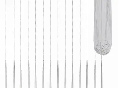 Restoration Hardware AQUITAINE LINEAR CHANDELIER 72 Black 3D model