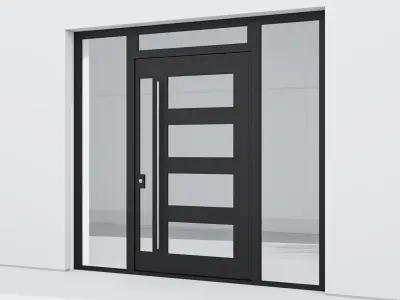 Aluminium door 223 3D model