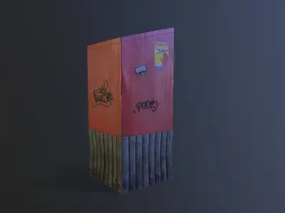 Canada Post Mailbox Varieties Low-poly 3D model