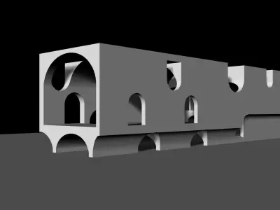 Vault House by Johnston Marklee 3D model