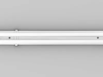 Fluorescent tube Low-poly 3D model