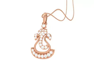 Spiritual Ganesha Pendant 3D print model