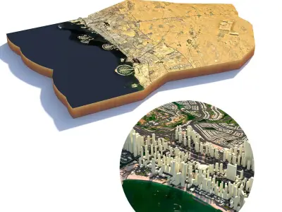 Dubai United Arab Emirates 3D model purchase