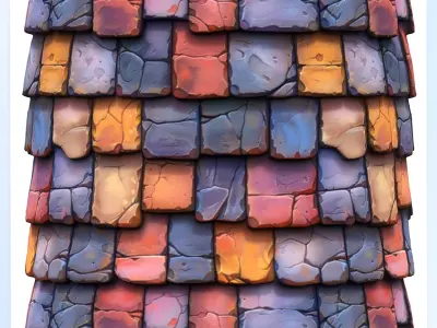 Stylized Roof Seamless Texture Texture