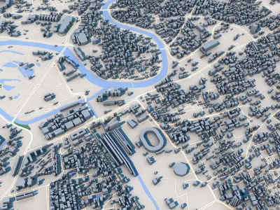 Chennai City India 3D model