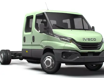 Iveco Daily Double Cab L5 Chassis 2026 3D model