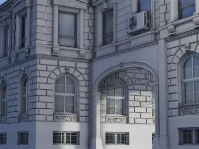 European Building 05 Low-poly 3D model