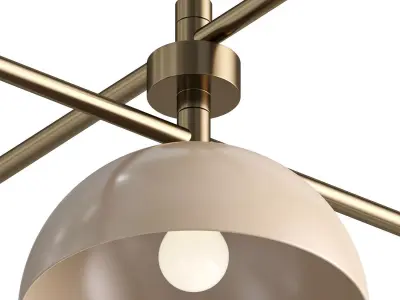 Glaze Linear Chandelier Low-poly 3D model