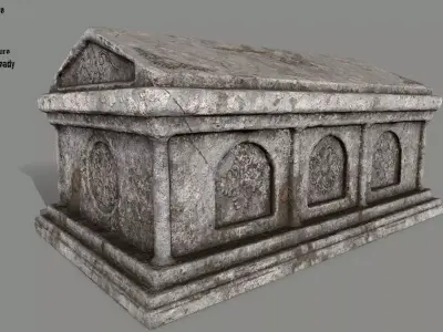 tomb 2 Low-poly 3D model
