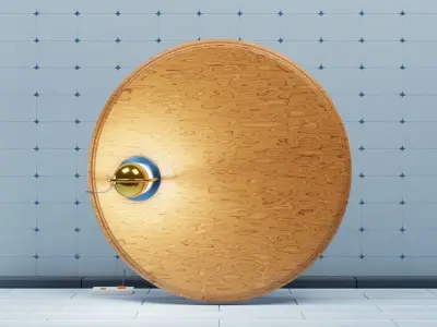 Unique Table Lamp and Parts Interior Design 3D Model Low-poly 3D model