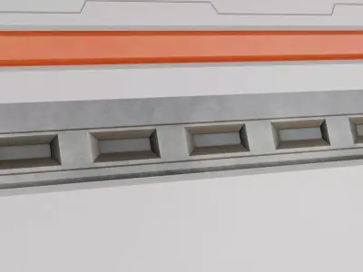 Stylized Sci-Fi Wall PBR Seamless Texture