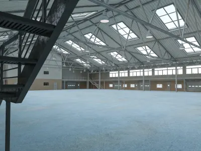 Warehouse 11 interior and exterior 3D model