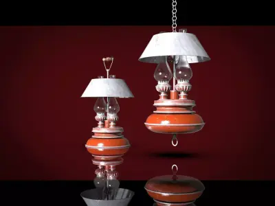 Kerosene lamps 3D model
