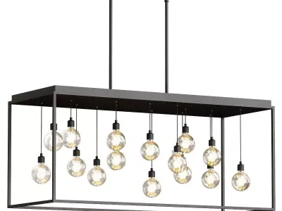 Eurofase Zarina 15 Light LED Chandelier 3D model