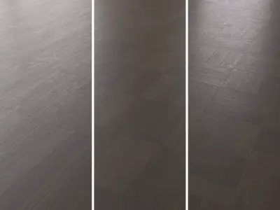 Parquet Oak Brooklyn Brushed set 3 3D model