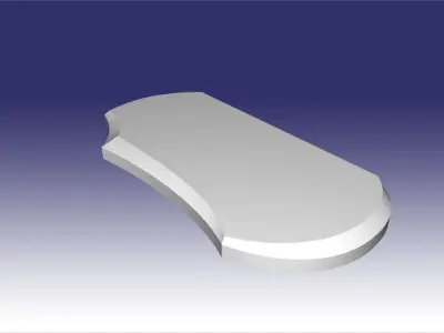 headstone cristal dbl 3D model