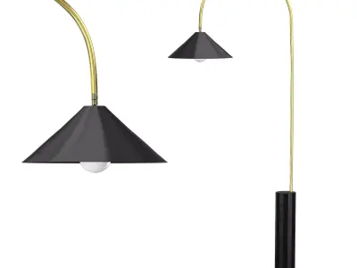 BISHOP TASK FLOOR LAMP 3D model