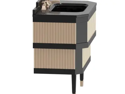 METROPOLITAN  Devon Devon Floor standing single vanity unit 3D model