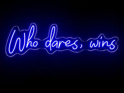 Who dares wins Neon Sign 3D model