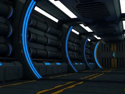 Sci Fi Corridor 3D model
