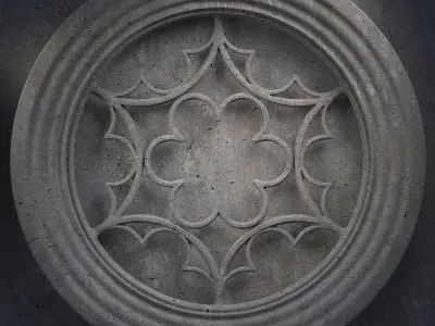 12 Medieval windows pack 01 3D model