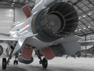  Chinese Military J-10 Fighter Jet Tandem Seated Rigged 