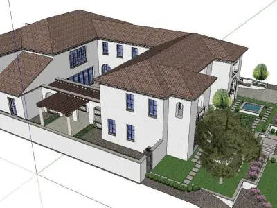 Nobility-History-Castle-Villa-032 architectural house 3D model