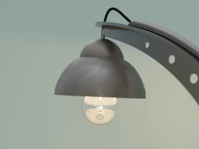 Art deco table lamp 3D model