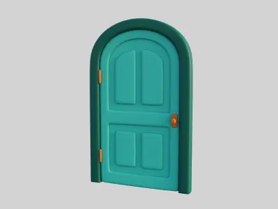 Cartoon Door 10a 3D model