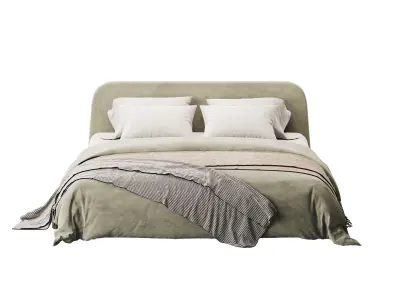 Camilla Low Profile Bed 3D model