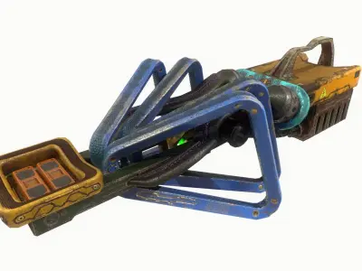 Sci Fi Gun 3 Low-poly 3D model