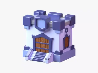 Royal Castle 3D Illustration 3D model