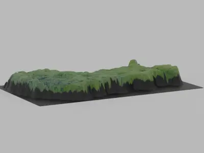 Finland Map Country Low-poly 3D model