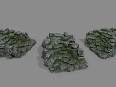Old Stairs Low-poly 3D model shop