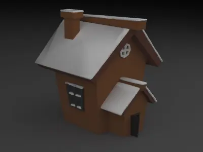 Stylized Low Poly Chirstmas Pack Low-poly 3D model