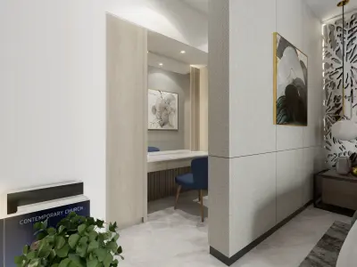 Design Bedroom Modern Low-poly 3D model