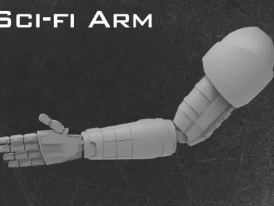 SCI-FI ROBOTIC ARMS 3D model