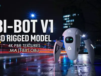 Bi-Bot V1 3D model