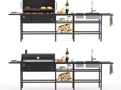 Barbecue 18 3D model