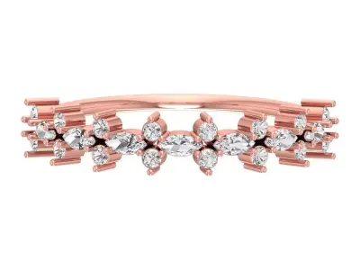 Solitaire Women Light Weight Marquise Stone Band Ring 3D print model purchase
