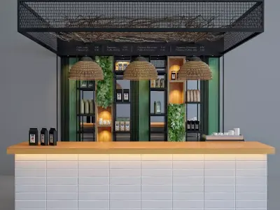Coffee bar 3D model