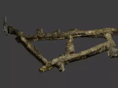 Scan of Tunnels Under Stranska Skala second floor Low-poly 3D model