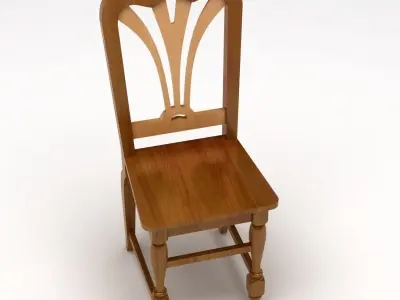 Wooden Chair 3D model