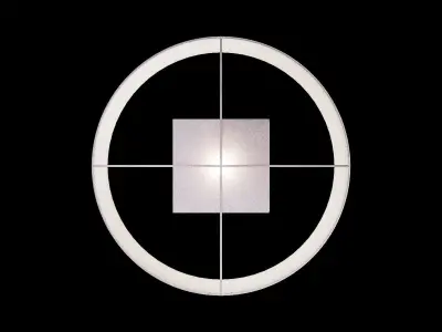 Half Moon Table Lamp 3D model