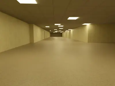 decent Backrooms map Free 3D model