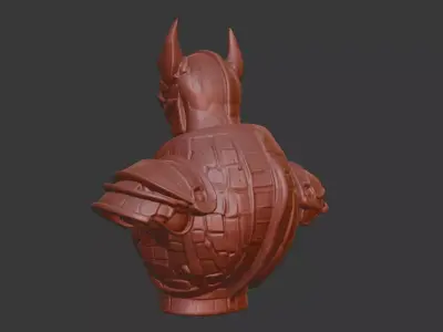 Guyver Head Bust 3D Model - STL Printable Sci-Fi Robot 3D print model